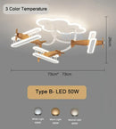Decorbites cartoon plane chandelier light kids room ceiling lamp