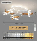 Decorbites cartoon plane chandelier light kids room ceiling lamp