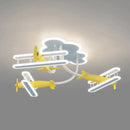Decorbites cartoon plane chandelier light kids room ceiling lamp