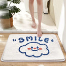 DecorBites™ Cartoon Puppy Flocked Bathroom Rug Thicken Super Absorbent Water Bath Rugs