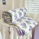 Decorbites cartoon summer cream teddy bear blanket bedroom cotton bedding