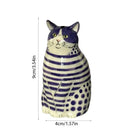 DecorBites™ Cat Polka Dot Resin Flower Bud Vase