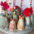 DecorBites™ Cat Polka Dot Resin Flower Bud Vase