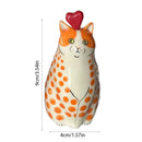 DecorBites™ Cat Polka Dot Resin Flower Bud Vase