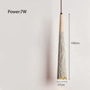 Decorbites cement cream led pendant light for bedroom bedside