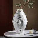 DecorBites™ Ceramic Desktop Vase for Floral Arrangements