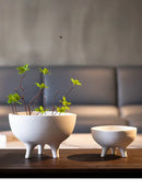 DecorBites™ Ceramic Flower Pot with Tripod Stand