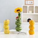 DecorBites™ Ceramic Fruit Vase for Home and Office