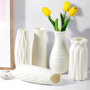 DecorBites™ Ceramic-Look Plastic Flower Pots for Home and Garden