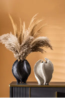 DecorBites™ Ceramic Sea Vase with Nordic Modern Decor