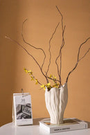 DecorBites™ Ceramic Sea Vase with Nordic Modern Decor