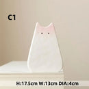 DecorBites™ Charming Cat-Inspired Ceramic Vase