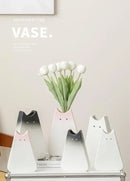 DecorBites™ Charming Cat-Inspired Ceramic Vase