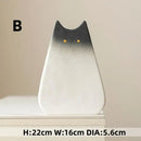 DecorBites™ Charming Cat-Inspired Ceramic Vase