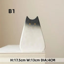 DecorBites™ Charming Cat-Inspired Ceramic Vase