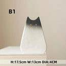 DecorBites™ Charming Cat-Inspired Ceramic Vase
