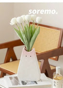 DecorBites™ Charming Cat-Inspired Ceramic Vase