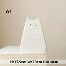 DecorBites™ Charming Cat-Inspired Ceramic Vase
