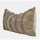 Chestnut brown wabi sabi textured pillow case bedroom decor