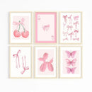DecorBites™ Chic Pink Wall Art for Girls' Room