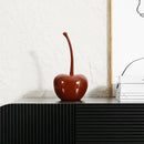 Chic red cherries resin ornaments dining room table decor