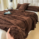 DecorBites™ Chiffon Butterfly Jacquard Throw Blanket, Soft & Cozy Shawl for Couch/Bed