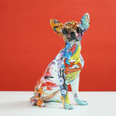 DecorBites™ Chihuahua Dog Resin Sculpture Pop Art Animal Statue Home Decor Object
