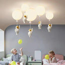 DecorBites™ Children Nordic Bear Astronaut LED Ceiling Chandelier - Kid's Theme Decor