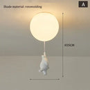 DecorBites™ Children Nordic Bear Astronaut LED Ceiling Chandelier - Kid's Theme Decor