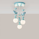 Pink and gold unicorn carousel led chandeliers bedroom pendant light