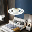 DecorBites™ Children's Planet Earth Pendant Lamp: Acrylic Space Star Theme LED Hanging Light