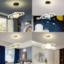 DecorBites™ Children's Planet Earth Pendant Lamp: Acrylic Space Star Theme LED Hanging Light