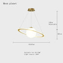 DecorBites™ Children's Planet Earth Pendant Lamp: Acrylic Space Star Theme LED Hanging Light