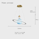 DecorBites™ Children's Planet Earth Pendant Lamp: Acrylic Space Star Theme LED Hanging Light