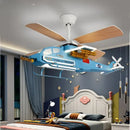 DecorBites™ Children's Room Airplane Helicopter Fan Light - Creative Boy Bedroom Ceiling Light
