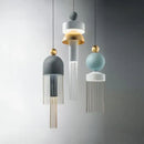 Modern geometric jellyfish glass pendant light for bedrooms