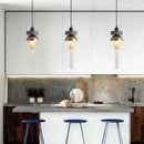 Modern geometric jellyfish glass pendant light for bedrooms