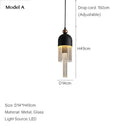 Modern geometric jellyfish glass pendant light for bedrooms