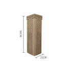 Antique beige carved resin stake display column garden and living room