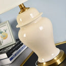 Cream and gold ceramic table lamps for bedroom and living room