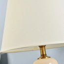 Cream and gold ceramic table lamps for bedroom and living room