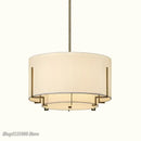 Modern minimalist cream fabric pendant lamp living room lighting