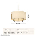 Modern minimalist cream fabric pendant lamp living room lighting