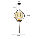 DecorBites™ Chinese Cloth Chandelier: Elegant Tea House & Bedroom Lantern for Dining Room