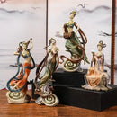 Chinese goddess fairy ceramic figurine set living room home decor