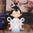 DecorBites™ Chinese Hanfu Court Princess Resin Statue Ornament for Bookshelf Decor