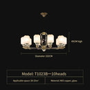 DecorBites™ Chinese Jade Chandelier | Modern Duplex Villa Lighting