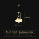 DecorBites™ Chinese Jade Chandelier | Modern Duplex Villa Lighting