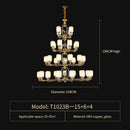 DecorBites™ Chinese Jade Chandelier | Modern Duplex Villa Lighting