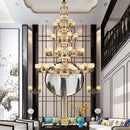 Modern gold decorbites jade chandelier living room glass cluster light